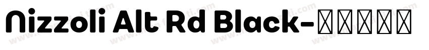 Nizzoli Alt Rd Black字体转换